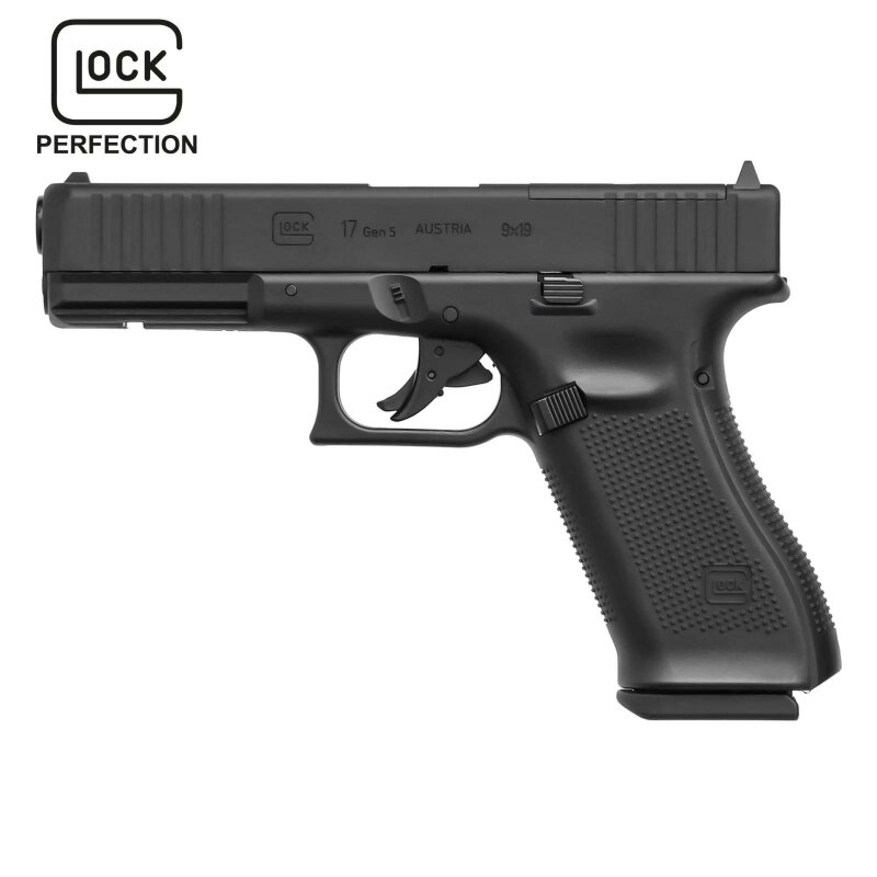 Glock 17 Gen5 MOS Co2-Pistole Kaliber 4,5 mm Stahl BB Blowback (P18) 18 Schuss