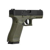 Kofferset Glock 17 Gen5 Battlefield Green Co2-Pistole Kaliber 4,5 mm Stahl BB Blowback (P18)