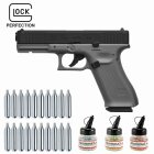 Superset Glock 17 Gen5 Tungsten Gray Co2-Pistole Kaliber 4,5 mm Stahl BB Blowback (P18)