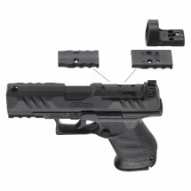 Walther PDP Compact 4" - Co2-Pistole Kaliber 4,5 mm Stahl BB (P18) + RDS 8 Point Sight