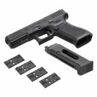 Komplettset Glock 17 GEN5 MOS Softair-Co2-Pistole Schwarz Kaliber 6 mm BB Blowback (P18) 18 Schuss