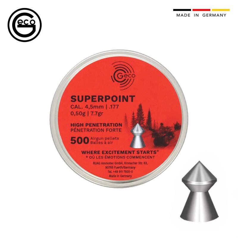 Geco Superpoint 4,5 mm für Luftgewehre