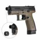 CZ 75 P-10C Optic Ready Softair-Co2-Pistole Dual Tone Kaliber 6 mm BB Blowback (P18)