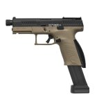 Komplettset CZ 75 P-10C Optic Ready Softair-Co2-Pistole Dual Tone Kaliber 6 mm BB Blowback (P18)