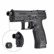 Komplettset CZ 75 P-10C Optic Ready SR Softair-Co2-Pistole Schwarz Kaliber 6 mm BB Blowback (P18)