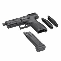 Komplettset CZ 75 P-10C Optic Ready SR Softair-Co2-Pistole Schwarz Kaliber 6 mm BB Blowback (P18)