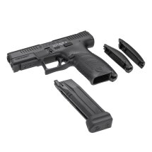 Komplettset CZ 75 P-10C Schwarz Softair-Co2-Pistole Schwarz Kaliber 6 mm BB Blowback (P18)