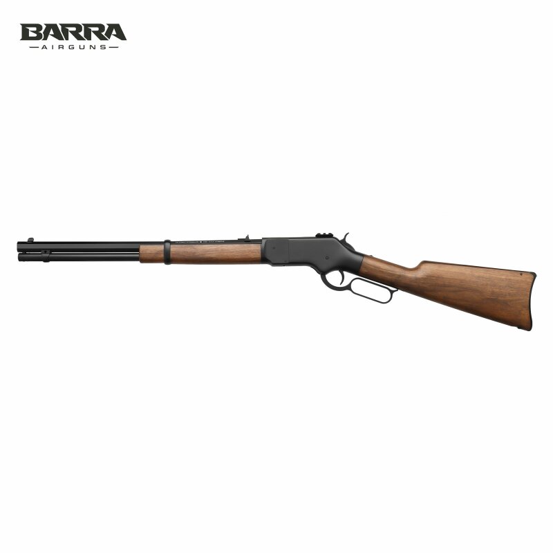 Barra 1866 4,5 mm Diabolo Co2 Gewehr Schwarz Holzoptik (P18)