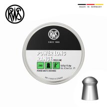 RWS Power Long Range - Rundkopfdiabolos 4,5 mm 250er Dose