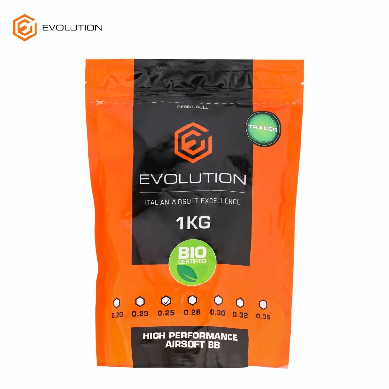 Evolution High Performance Bio Tracer Softair BBs  - 6 mm BB/0,25 g/4000 Stück Beutel