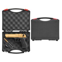 SET Retay Big Fifty LW Gold Schreckschuss Pistole 9 mm P.A.K. (P18) + 50 Platzpatronen 9 mm P.A.K.