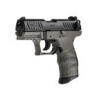 SET Walther P22Q Schreckschuss Pistole Meteor Gray 9 mm P.A.K. (P18) + 50 Platzpatronen 9 mm P.A.K.