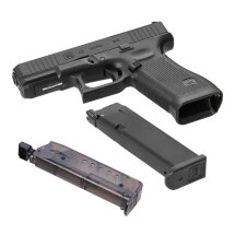 Komplettset Glock 45 MOS Softair-Pistole Schwarz Kaliber 6 mm BB Gas Blowback (P18)