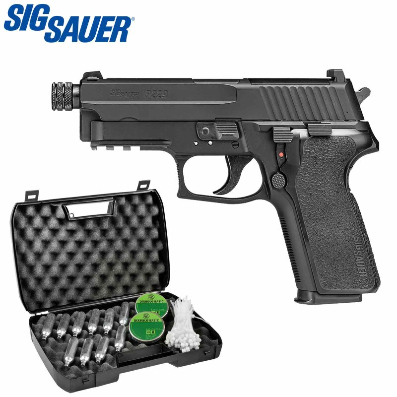 Kofferset SIG SAUER P229 Co2-Pistole Schwarz 4,5 mm Diabolo (P18)