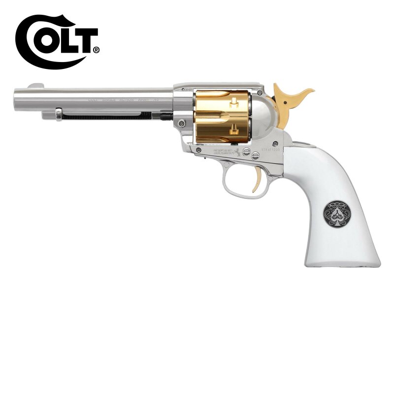 Colt Single Action Army® SAA .45 - 5.5" Co2-Revolver Smoke Wagon Kaliber 4,5 mm Diabolo (P18)