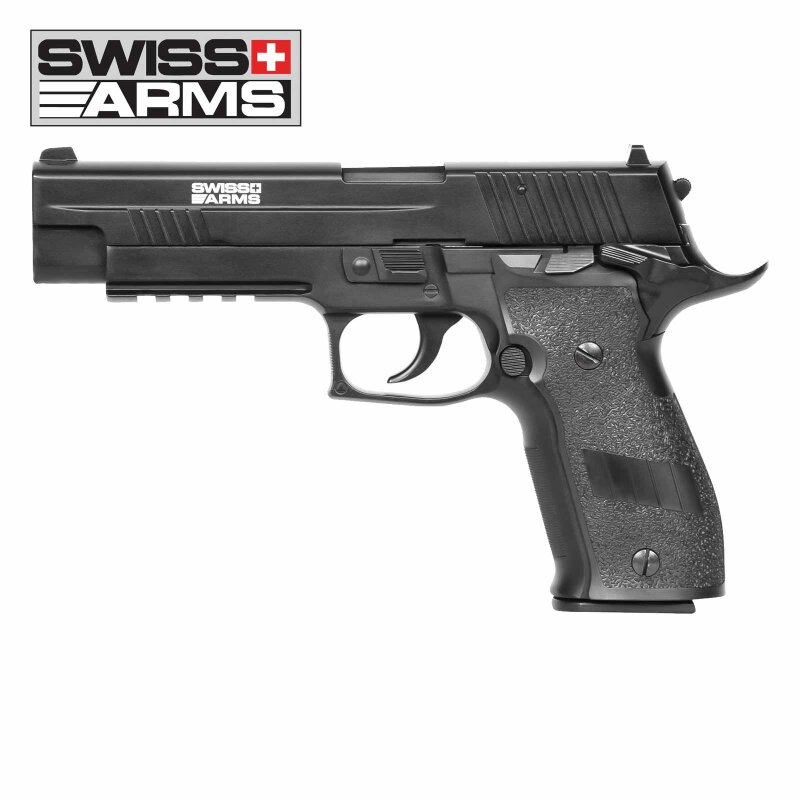 Modell II. Wahl - Swiss Arms P226 X-Five Softair-Co2-Pistole Schwarz Kaliber 6 mm BB Blowback (P18)