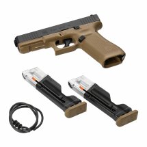 Glock 17 Gen5 T4E Defense Training Marker cal .43 French Army Edition Blowback (P18) + Rubberballs T4E 500 Stück