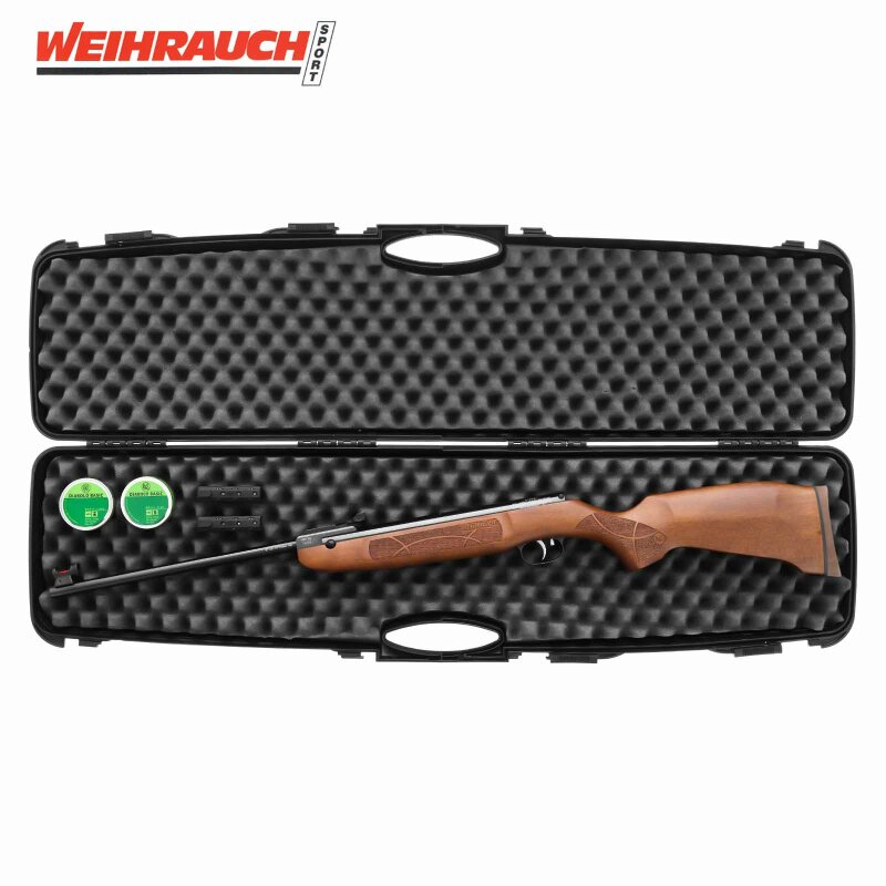 Kofferset Luftgewehr Weihrauch HW 30 S  mit Fiberoptikvisierung 4,5 mm Diabolo (P18)