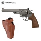 Holsterset Smith & Wesson M29 6,5 Zoll Hochglanzbrüniert Co2-Revolver Kaliber 4,5 mm BB (P18)