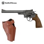 Holsterset Smith & Wesson M29 8 3/8 Zoll Hochglanzbrüniert Co2-Revolver Kaliber 4,5 mm Diabolo (P18)