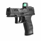 Walther PDP Compact 4" Optics Ready Softair-Co2-Pistole Schwarz Kaliber 6 mm BB Blowback (P18) + Umarex RDS 8 Leuchtpunktvisier