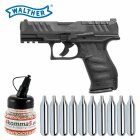 SET Walther PDP Compact 4" - Co2-Pistole Kaliber 4,5 mm Stahl BB Blowback (P18)