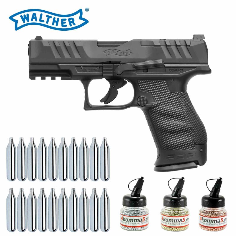 Superset Walther PDP Compact 4" - Co2-Pistole Kaliber 4,5 mm Stahl BB Blowback (P18)