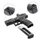 SET Walther PDP Compact 4" - Co2-Pistole Kaliber 4,5 mm Stahl BB Blowback (P18) + Umarex RDS 8 Leuchtpunktvisier