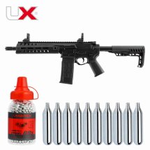 SET UX Strike Force 4,5 mm Stahl BB Co2 Gewehr Blowback...