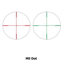 Modell II. Wahl  - 4komma5 Zielfernohr 3-9x42 beleuchtetes Mildot mit Weavermontagen