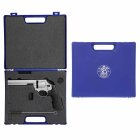 Co2 Revolver Set: Smith & Wesson 686 - 6 Zoll Nickel 4,5 mm Diabolo (P18)