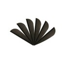 6-er Pack Arizona Vanes Elite Plastifletch EP-23 Schwarz