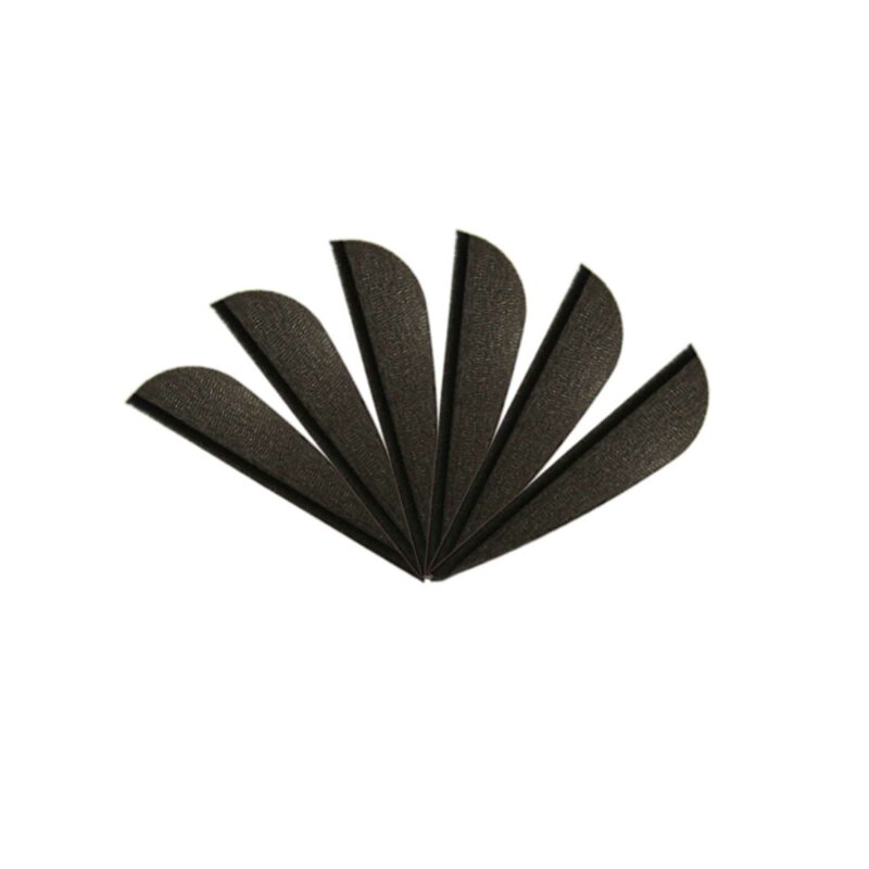 6-er Pack Arizona Vanes Elite Plastifletch EP-40 Schwarz