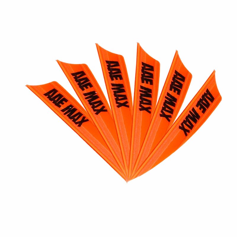 6-er Pack Arizona Vanes Plastifletch Max PM-2.0 Leucht-Orange