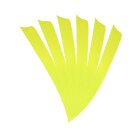 6-er Pack Trueflight Naturfedern Shield 4" Chartreuse