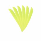 6-er Pack Trueflight Naturfedern Parabol 3" Chartreuse