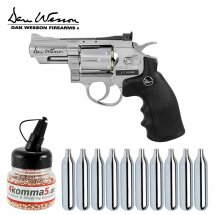 Co2 Revolver Set: Dan Wesson 2,5" Kaliber 4,5 mm...