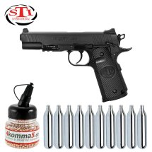 Luftpistolenset STI Duty One 4,5 mm Stahl BB Co2-Pistole...