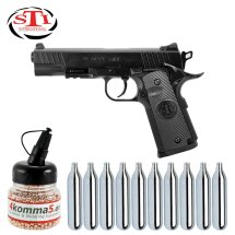 Luftpistolenset STI Duty One 4,5 mm Stahl BB Co2-Pistole...